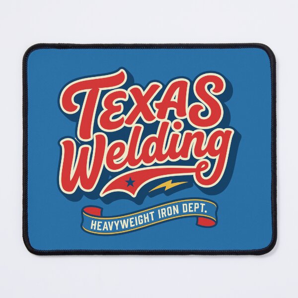 Item preview, Texas Welding Heavyweight Iron Dept - Retro Welder Gift designed and sold by Cozy-Old-Pub.