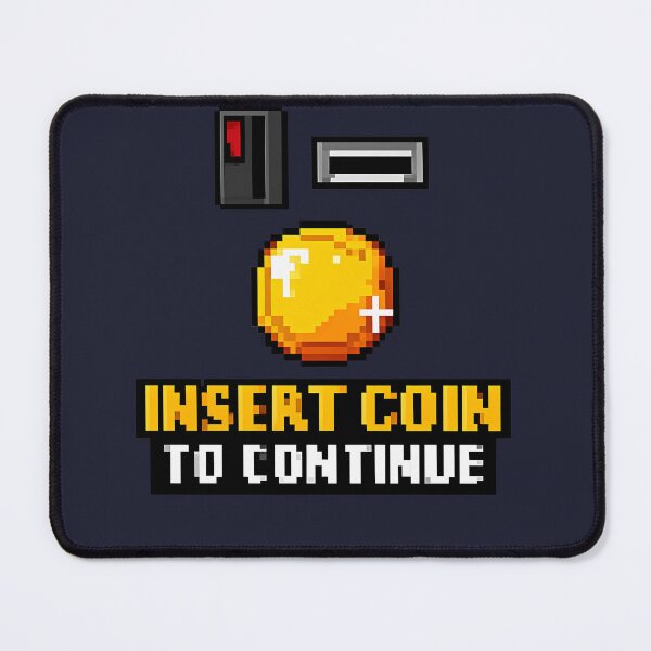 Item preview, Insert Coin Retro Arcade Gaming Pixel Gift designed and sold by xmoudx.