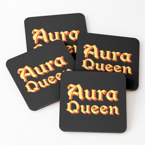 Item preview, Aura Queen in Yellow Medieval Typography designed and sold by Memes N Lore .