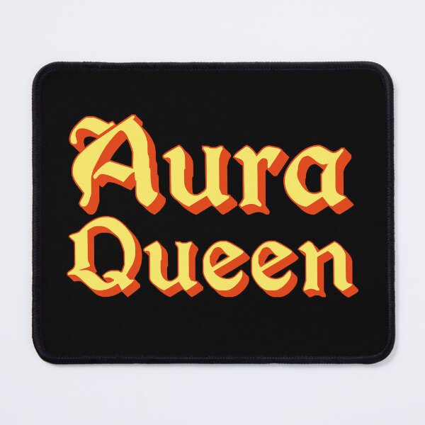 Item preview, Aura Queen in Yellow Medieval Typography designed and sold by Memes N Lore .