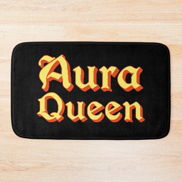 Item preview, Aura Queen in Yellow Medieval Typography designed and sold by Memes N Lore .