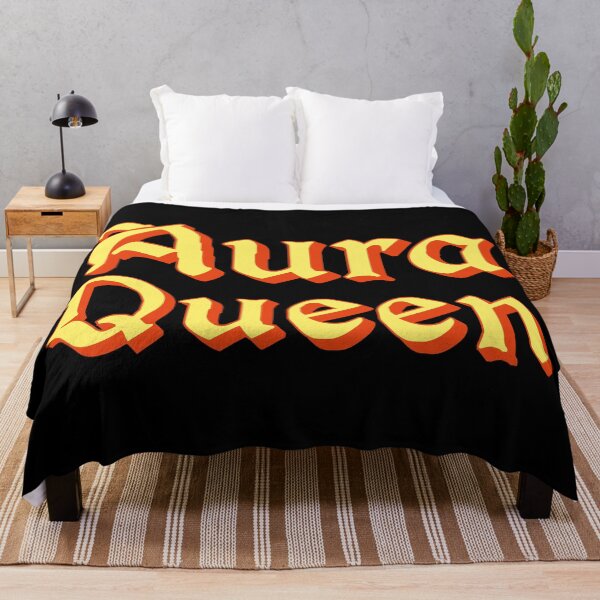 Item preview, Aura Queen in Yellow Medieval Typography designed and sold by Memes N Lore .
