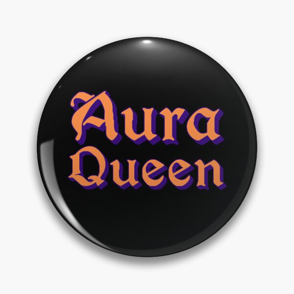 Item preview, Aura Queen in Orange Medieval Typography designed and sold by Memes N Lore .