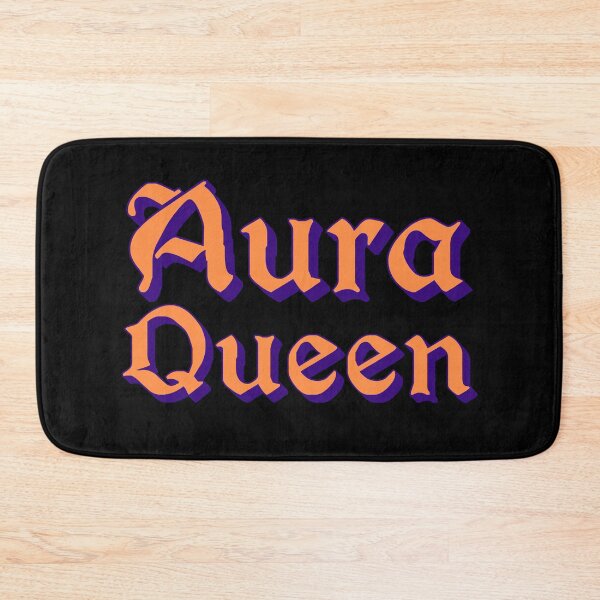 Item preview, Aura Queen in Orange Medieval Typography designed and sold by Memes N Lore .