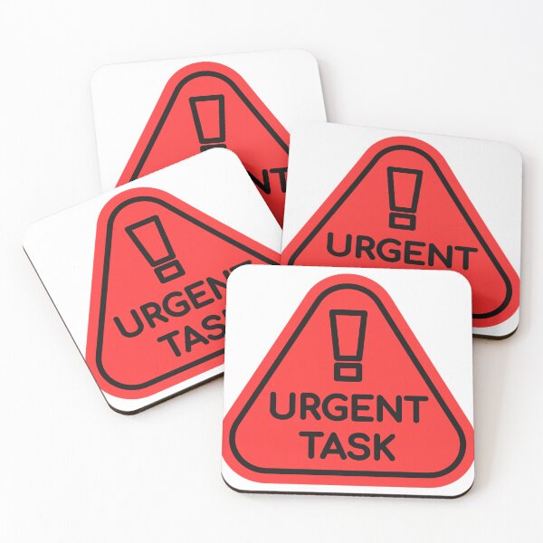 Item preview, Urgent Task Warning Sign – Funny Productivity Alert Design designed and sold by Artsy Corner.