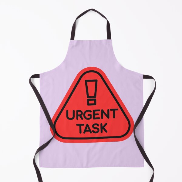 Item preview, Urgent Task Warning Sign – Funny Productivity Alert Design designed and sold by Artsy Corner.
