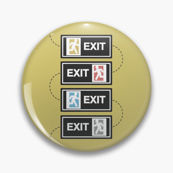 Item preview, Exit (yellow) designed and sold by maryallen138.