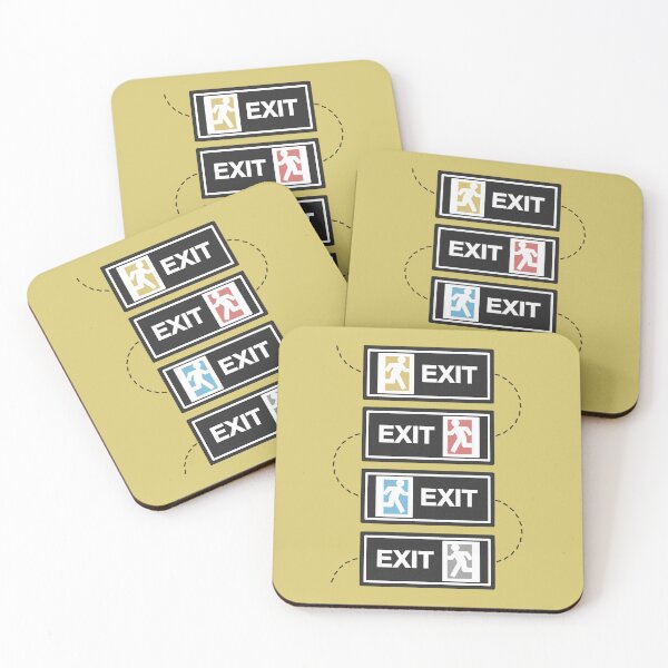Item preview, Exit (yellow) designed and sold by maryallen138.