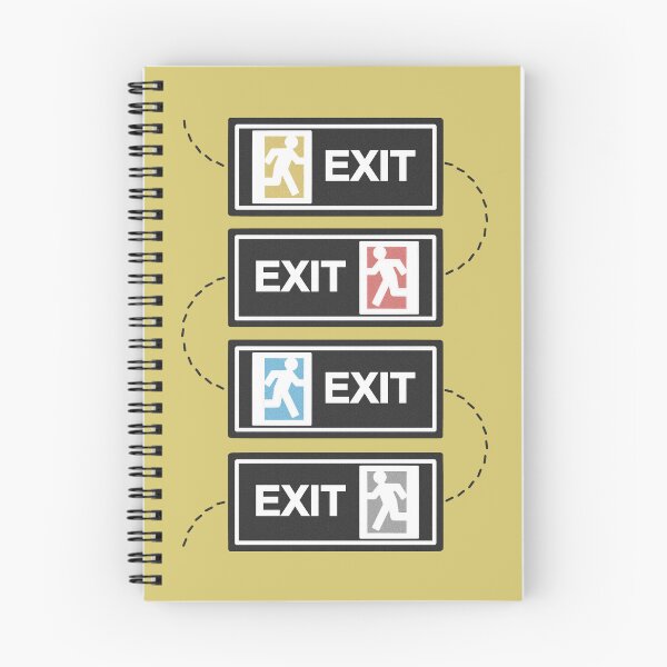 Item preview, Exit (yellow) designed and sold by maryallen138.