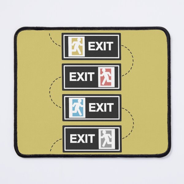 Item preview, Exit (yellow) designed and sold by maryallen138.