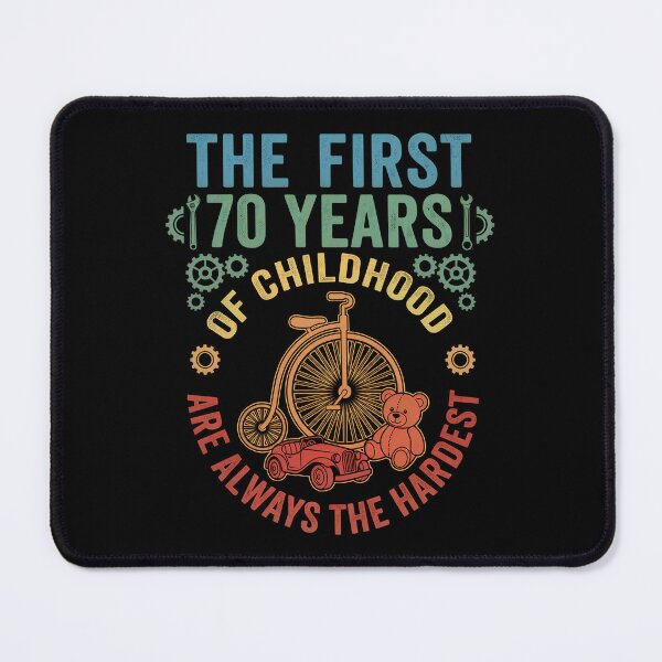 Item preview, First 70 Years of Childhood Funny 70th Birthday designed and sold by Blok45.