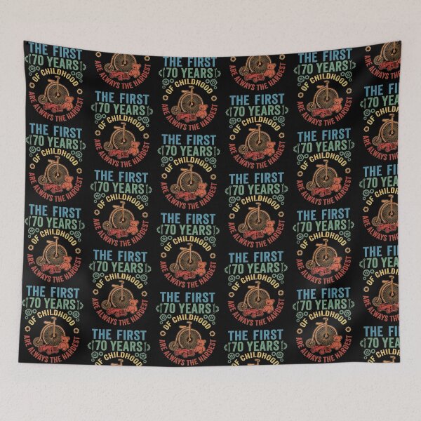 Item preview, First 70 Years of Childhood Funny 70th Birthday designed and sold by Blok45.
