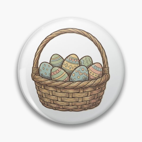 Item preview, Vintage 70s Easter Eggs Basket  designed and sold by urbinet.