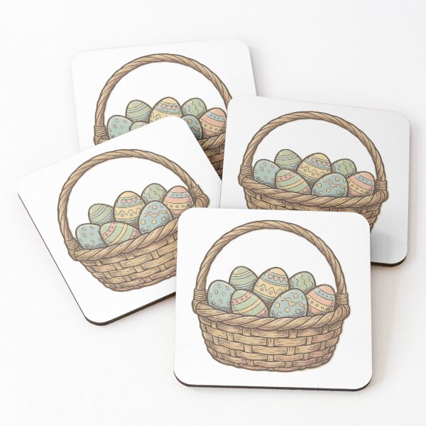 Item preview, Vintage 70s Easter Eggs Basket  designed and sold by urbinet.