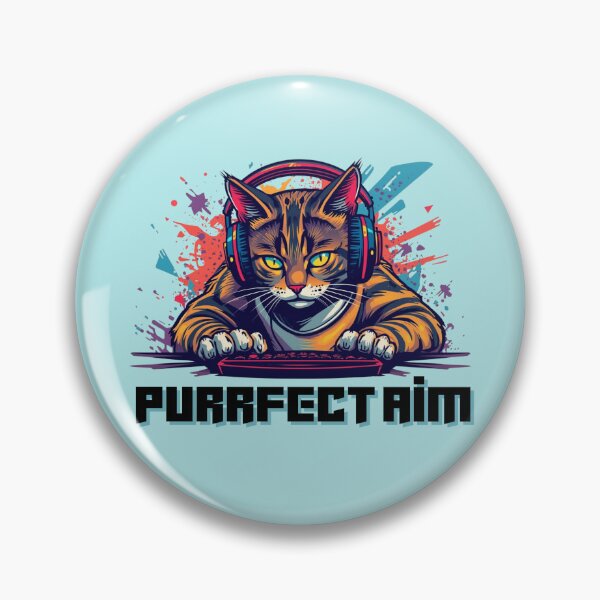Artikelvorschau, Purrfect Aim-Spieler - Katze entworfen und verkauft von iapbaap.