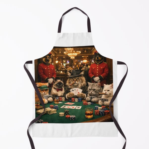 Item preview, Cats Playing Poker in Casino – Funny Mafia Cat Gambling Design designed and sold by GarnerSupplyCo.