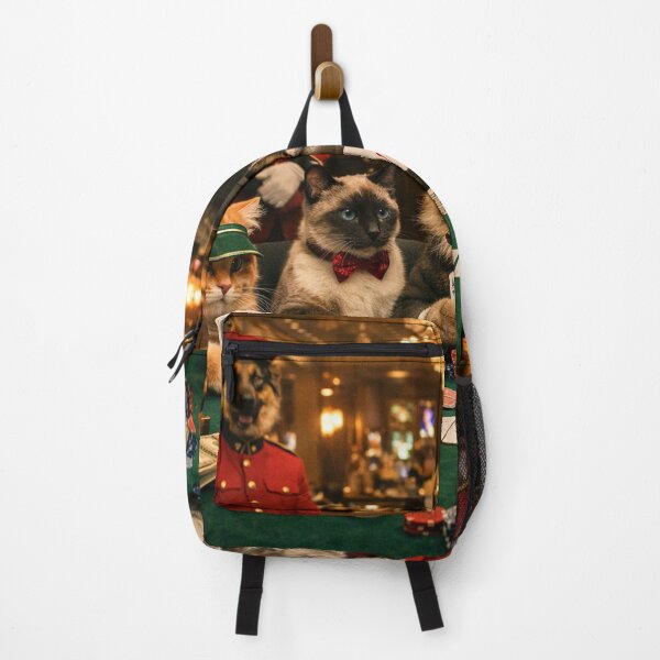 Item preview, Cats Playing Poker in Casino – Funny Mafia Cat Gambling Design designed and sold by GarnerSupplyCo.
