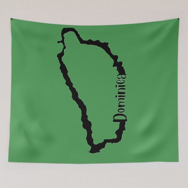 Item preview, Dominica outline designed and sold by Islandflowers.