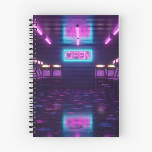 Item preview, Neon Vaporwave Retro Arcade Room with Space Carpet designed and sold by powersunlight.