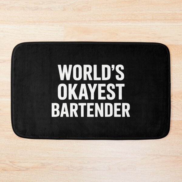 Item preview, World_s Okayest Bartender Funny Alcohol Bar designed and sold by lilensgavadur.