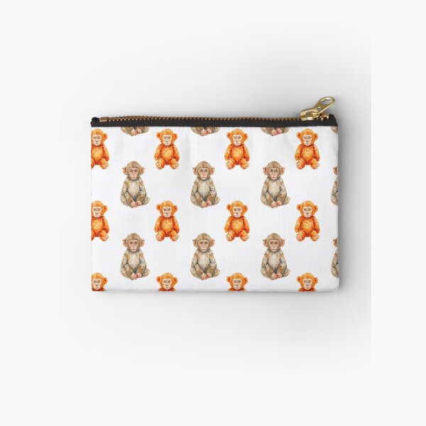 Item preview, Baby Macaque and His Orange Stuffed Animal designed and sold by AstrologyOven.