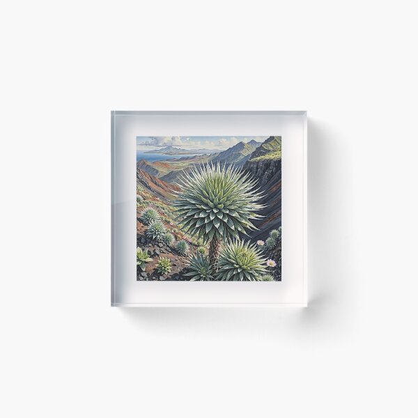 Item preview, Crystal Bloom: Hawaiian Silversword in Full Beauty and Elegance#4 designed and sold by Helios Be. Lavsh.