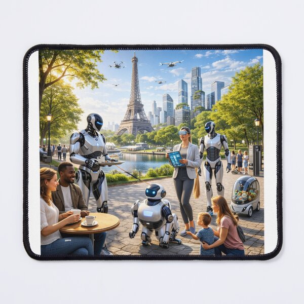 Item preview, Paris 2045: Human–AI Coexistence in a Sustainable Smart City designed and sold by Livio Oliveira.