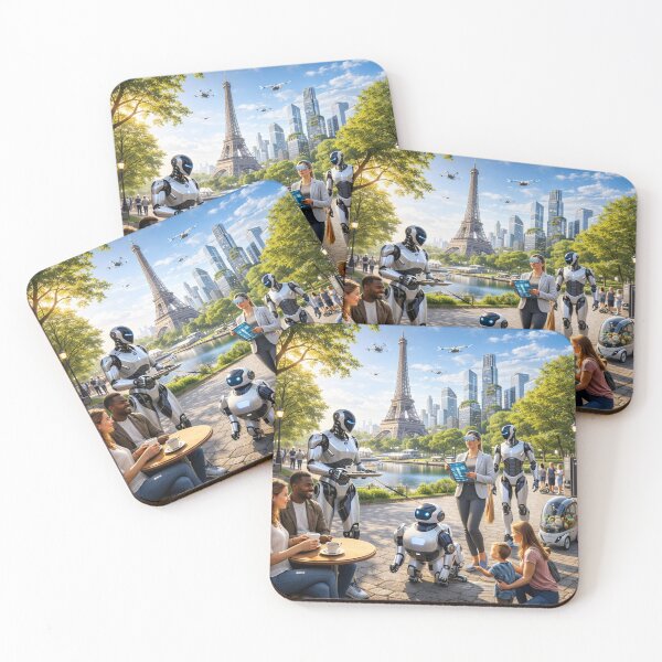 Item preview, Paris 2045: Human–AI Coexistence in a Sustainable Smart City designed and sold by Livio Oliveira.