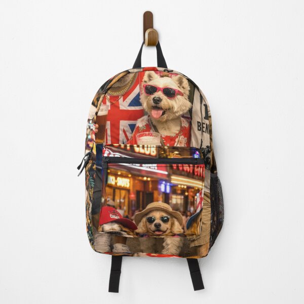 Item preview, Funny Dogs in Benidorm – British Holiday Party Beer Design designed and sold by GarnerSupplyCo.
