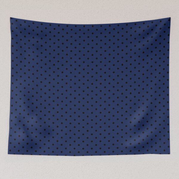 Item preview, Navy blue and Black Polka dot pattern designed and sold by RishabhArts1.