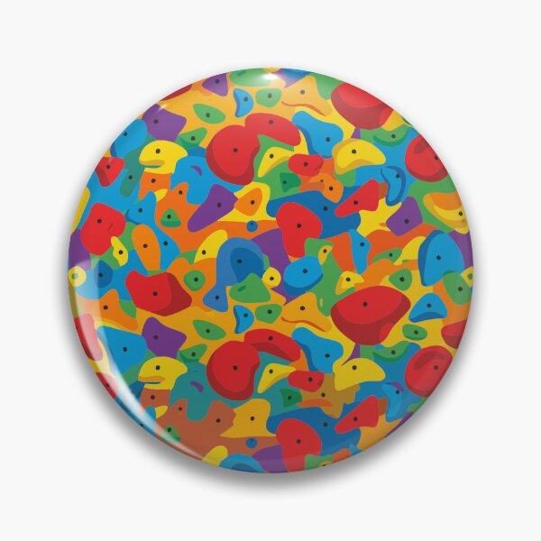 Item preview, The Spray Wall - Chaotic Colorful Climbing Holds Seamless Pattern designed and sold by StylePrint..
