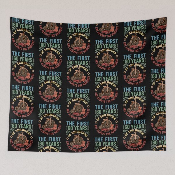 Item preview, First 60 Years of Childhood Funny 60th Birthday designed and sold by Blok45.