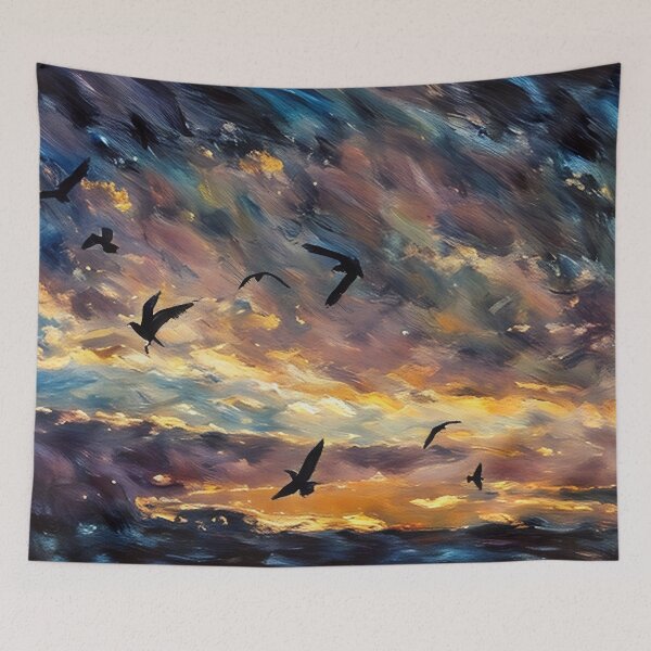 Item preview, Birds at Night designed and sold by tomorrowsart.