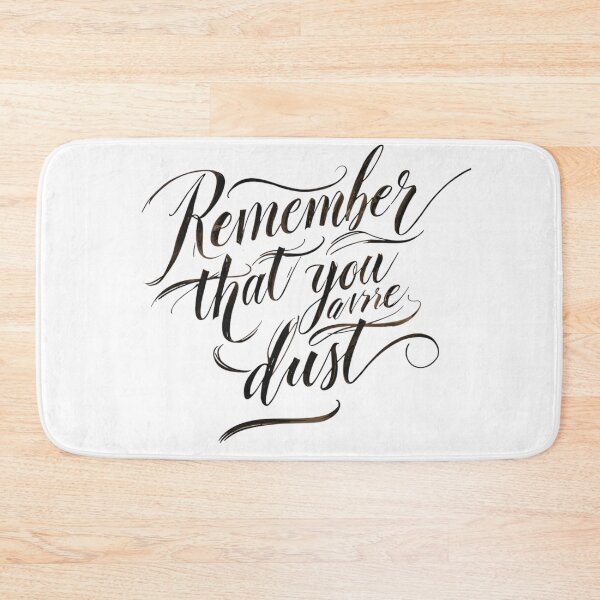 Item preview, Remember That You Are Dust-catholic quote, christian reminder, bible verse designed and sold by ChameraDesign.