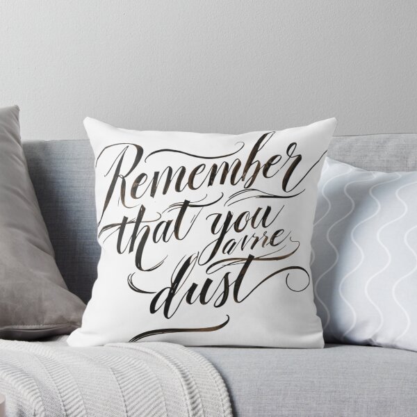 Item preview, Remember That You Are Dust-catholic quote, christian reminder, bible verse designed and sold by ChameraDesign.