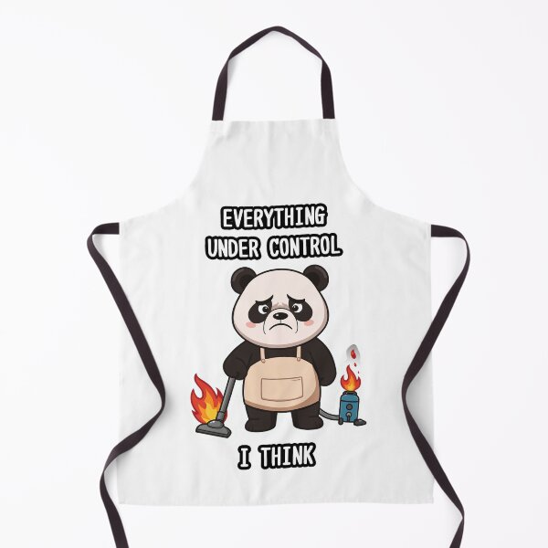 Item preview, EVERYTHING UNDER CONTROL - Panda with a burning vacuum cleaner designed and sold by Samakru.