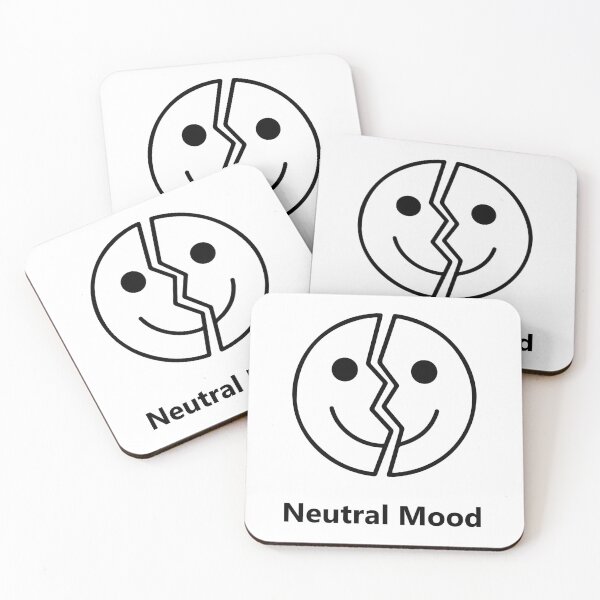 Item preview, Neutral Mood Broken Smiley Shirt, Minimalist Mood Aesthetic Tee, Emotional Balance Graphic T-Shirt designed and sold by Design-Pro-21.