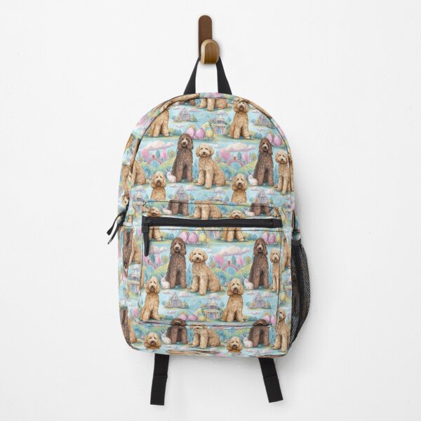 Item preview, Easter Egg Hunt Toile de Jouy - Goldendoodle designed and sold by AstrologyOven.