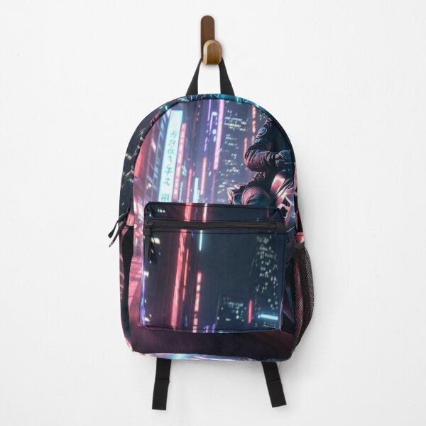 Item preview, Cyberpunk Neon Speed Rider – Futuristic Motorcycle in Blazing Night City designed and sold by RadaQueen.