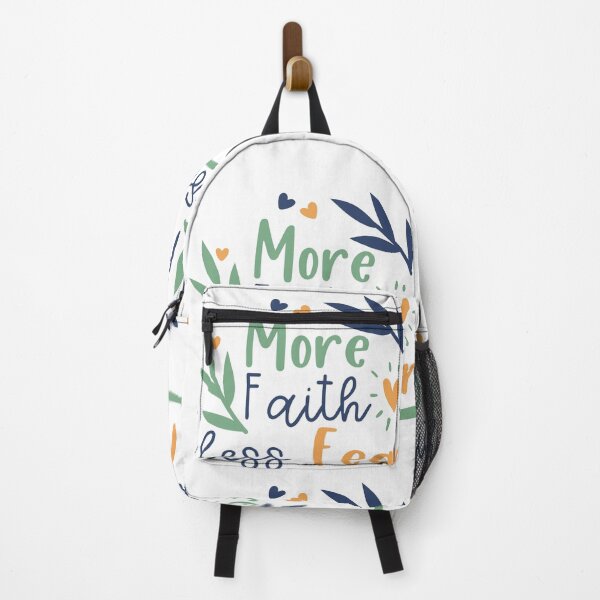Item preview, More Faith Less Fear Christian Quote designed and sold by KarmaInkstudio888.
