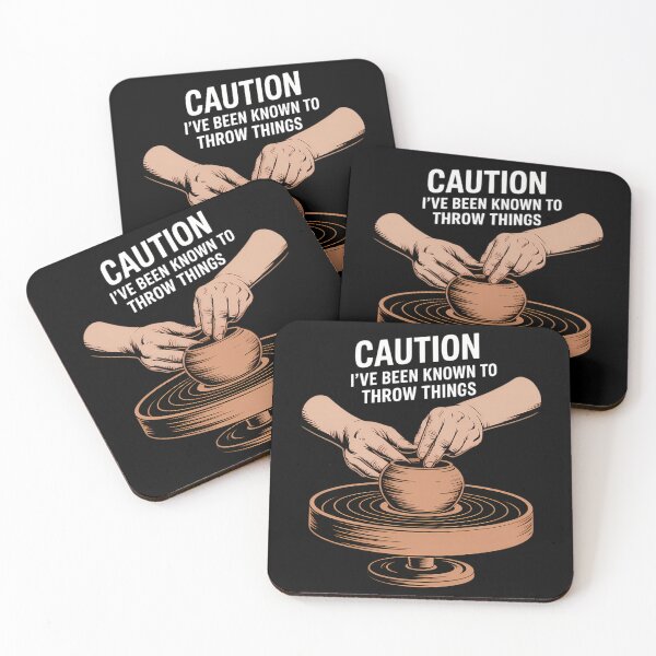 Item preview, Caution I_ve Been Known to Throw Things, Pottery designed and sold by comptorasunfia.