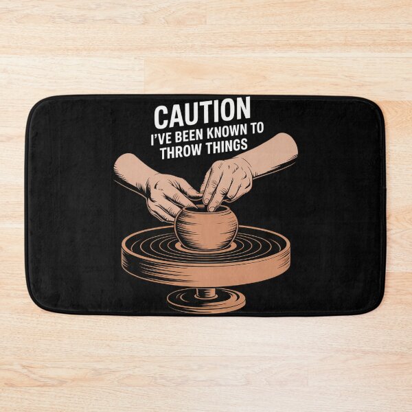 Item preview, Caution I_ve Been Known to Throw Things, Pottery designed and sold by comptorasunfia.