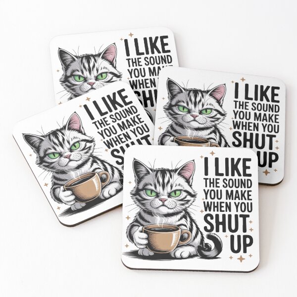 Item preview, Funny Sarcastic Cat Design designed and sold by Belartee.
