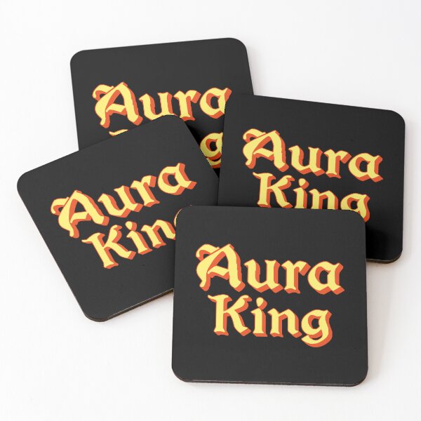 Item preview, Aura King in Yellow Medieval Typography designed and sold by Memes N Lore .