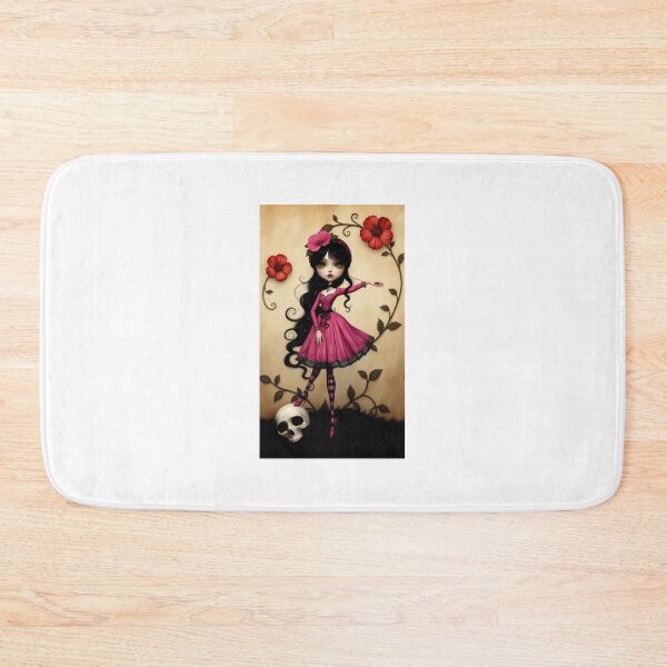 Item preview, Whimsigoth Girl dancing on a skull designed and sold by Manicmomma78.