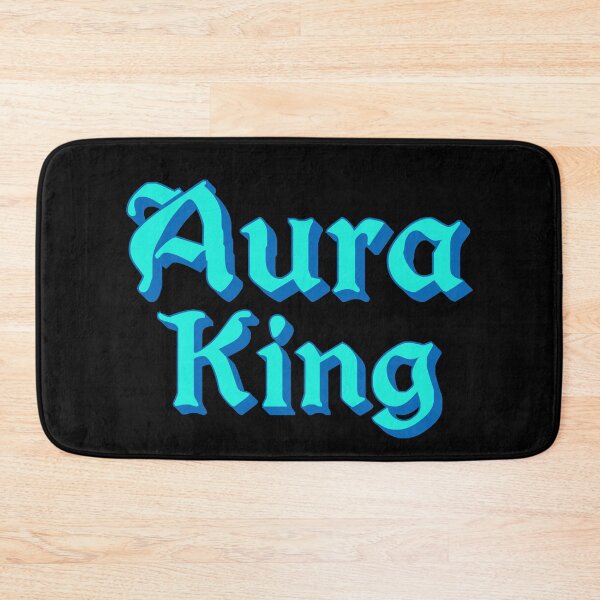 Item preview, Aura King in Blue Medieval Typography designed and sold by Memes N Lore .