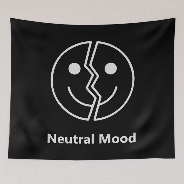 Item preview, Neutral Mood Broken Smiley Shirt, Minimalist Mood Aesthetic Tee, Emotional Balance Graphic T-Shirt designed and sold by Design-Pro-21.