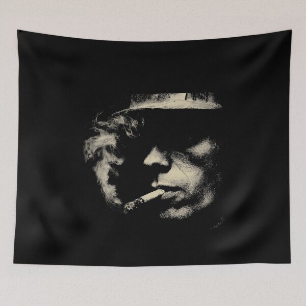 Item preview, Gritty Construction Worker Smoking Low Key Portrait designed and sold by k3rstman1.