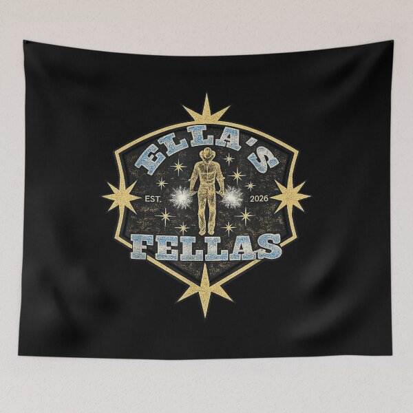 Item preview, Ella’s Fellas Vintage Western Cowboy Star Aesthetic Established 2026 Graphic designed and sold by HarinDonreka.