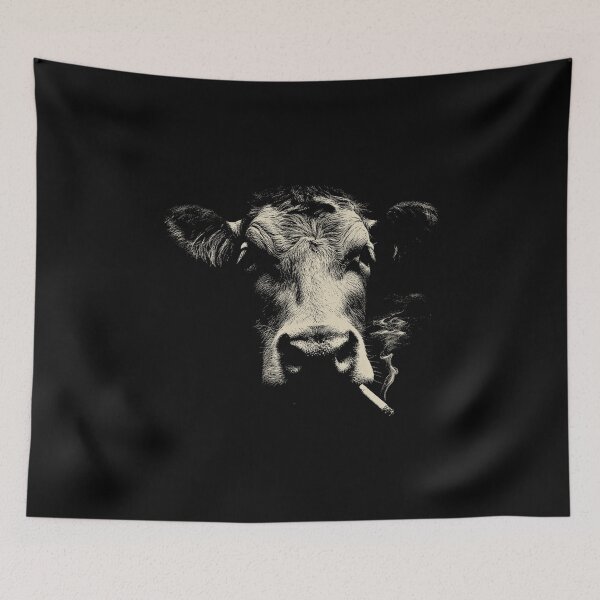 Item preview, Smoking Cow Face Vintage Low Key designed and sold by k3rstman1.